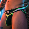 Breedwell Jockstrap Transistor Noir-Vert neon